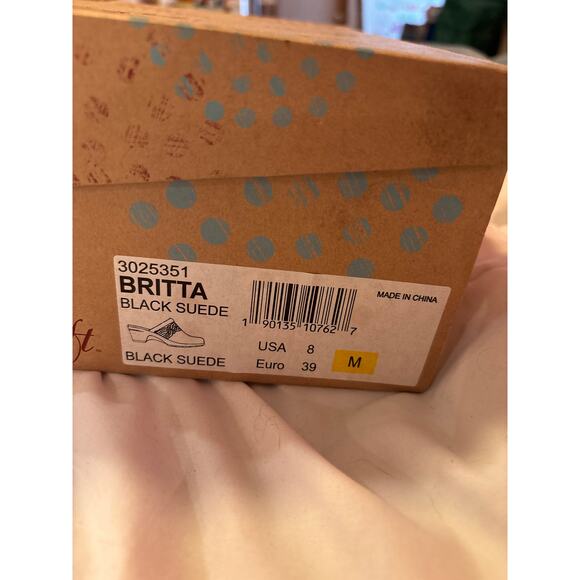 Black Suede clogs by Soffe, Euro Soft 8 (EU 39) - Picture 7 of 7